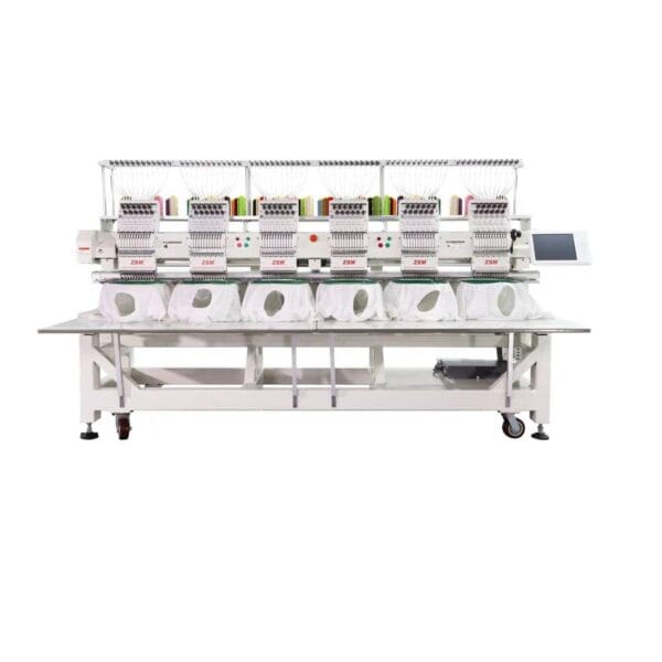 จักรปักคอมพิวเตอร์ ZSM รุ่น QM-1206 (6 หัว 12 เข็ม) ลดโต๊ะได้