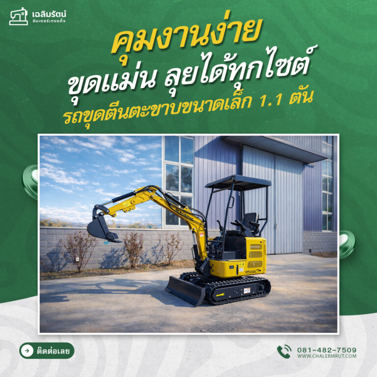 ads รถขุดตีนตะขาบขนาดเล็ก 1.1 ตัน2