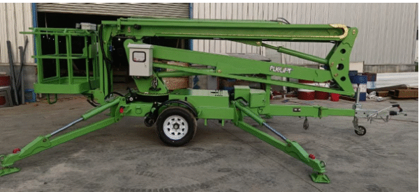 รถกระเช้าบูมแบบลากจูง รุ่น TBL-18A+กล้องโทรทัศน์ (Towable Boom Lift TBL-18A+Telescopic) - Image 2