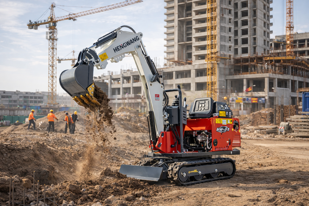 รถขุดตีนตะขาบขนาดเล็ก ทางเลือกงานขุดที่คล่องตัว ประหยัด และคุ้มค่า 2 ChatGPT Image 13 ก.พ. 2569 08 19 10