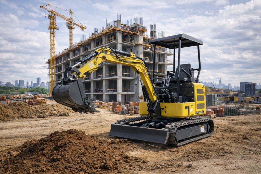 รถขุดตีนตะขาบขนาดเล็ก ทางเลือกงานขุดที่คล่องตัว ประหยัด และคุ้มค่า 3 ChatGPT Image 13 ก.พ. 2569 08 31 11